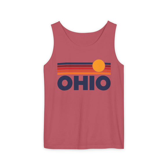 Ohio Retro Sunstripe Tank Top | Comfort Colors - 100% Cotton