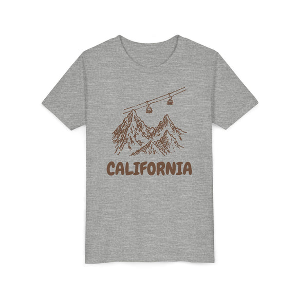 California Youth T-Shirt — Vintage Gondola Ski Mountain Tee