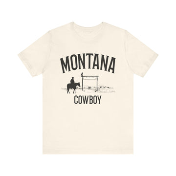 Buy natural Montana Cowboy T Shirt - Montana Graphic Tee