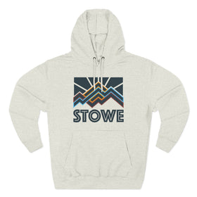 Stowe, Vermont Hoodie - Retro Mountain Unisex Sweatshirt