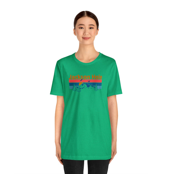 Jackson Hole, Wyoming Shirt - Mountain Sunset Unisex Jackson Hole T-Shirt
