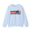 Colorado Sweatshirt Retro Sun Unisex - Vintage Colorado Inspired Warm Pullover Jumper