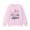Aspen, Colorado Sweatshirt - Mountain Illustration Graphic Crewneck