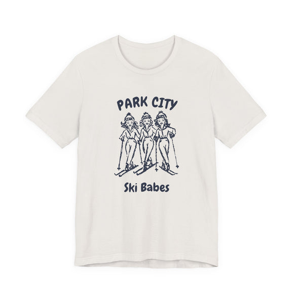 Park City, Utah Ski Babes T‑Shirt — Retro Skiing Graphic Tee