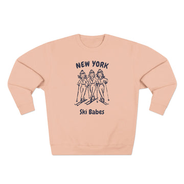 Buy pale-pink Premium New York Ski Babes Sweatshirt