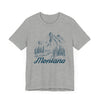Montana Graphic Tee - Mountain Illustration Montana T Shirt
