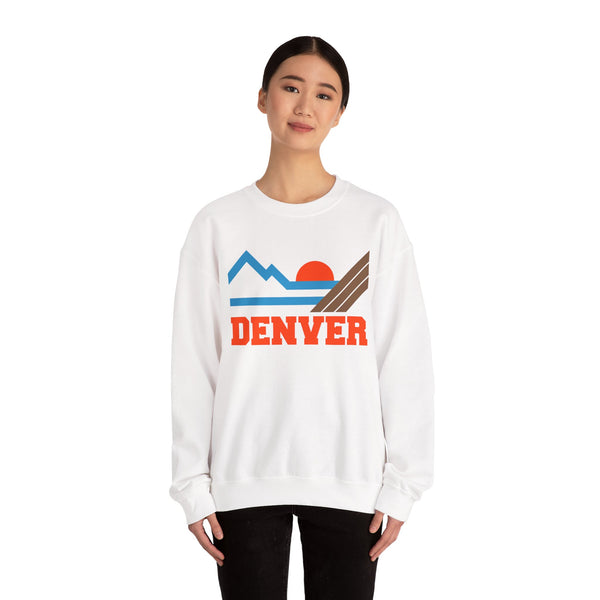 Denver, Colorado Sweatshirt - Mountain Denver Crewneck Sweatshirt