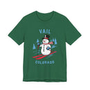 Vail, Colorado T Shirt - Ski Snowman Graphic Tee-3
