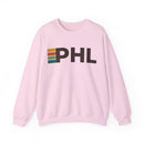 Philadelphia, Pennsylvania PHL Retro Stripe Sweatshirt-5