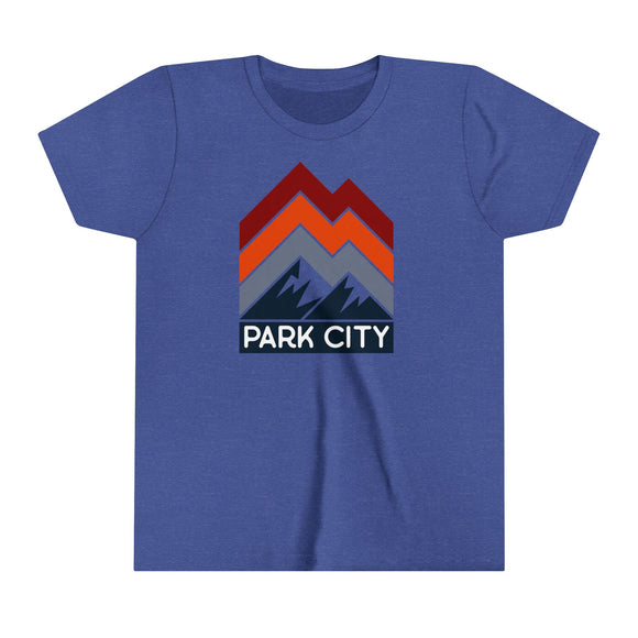 Park City, Utah Youth Shirt - Retro Mountain Park City Kid's T-Shirt
