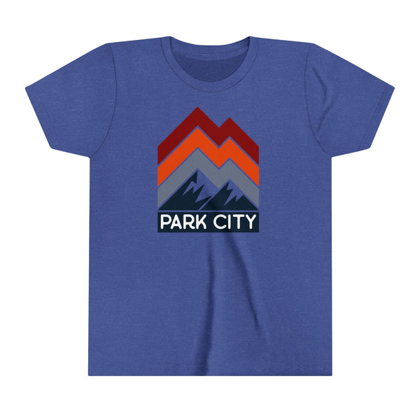 Park City, Utah Youth Shirt - Retro Mountain Park City Kid's T-Shirt