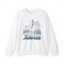 Telluride, Colorado Sweatshirt - Mountain Illustration Graphic Crewneck-1