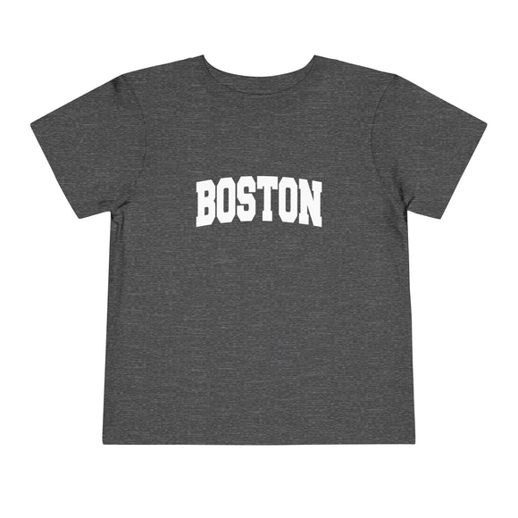 Boston, Massachusetts Toddler Graphic Tee - Kids Boston Vacation Shirt