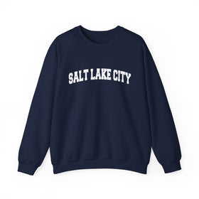 Buy navy Salt Lake City, Utah Sweatshirt - Unisex Graphic Crewneck