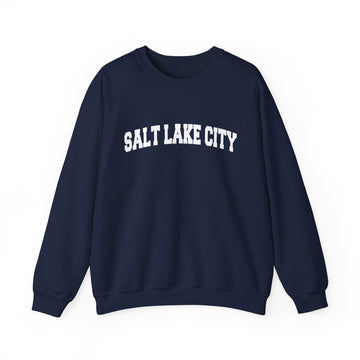Buy navy Salt Lake City, Utah Sweatshirt - Unisex Graphic Crewneck