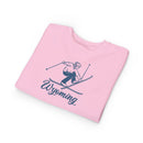 Wyoming Toddler Sweatshirt - Vintage Ski Wyoming Toddler Crewneck Sweatshirt-11