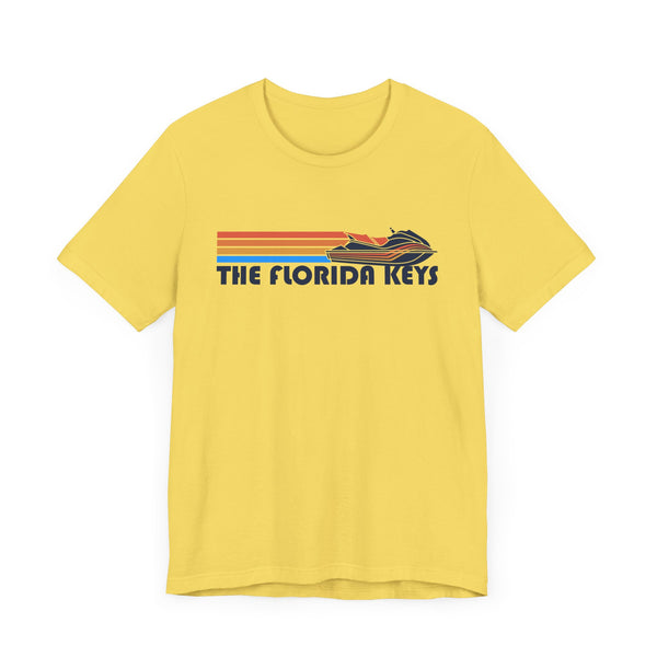 The Florida Keys T Shirt - Retro Jetski PWC Graphic The Florida Keys Tee