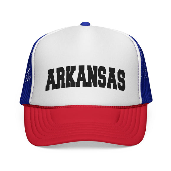 Arkansas Retro Collegiate Style Trucker Hat