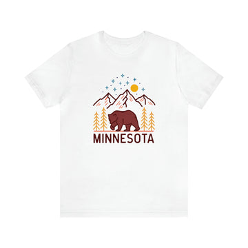 Buy white Minnesota T-Shirt - Retro Unisex Minnesota Shirt