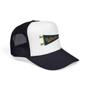 New River Gorge National Park Pennant Trucker Hat — Vintage Foam Mesh Cap-7