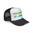 Fort Lauderdale, Florida Retro Sailboat Trucker Hat-4