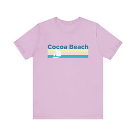 Buy lilac Cocoa Beach, Florida T Shirt - Sailboat Graphic Tee
