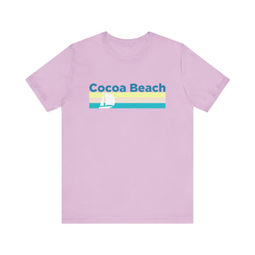 Buy lilac Cocoa Beach, Florida T Shirt - Sailboat Graphic Tee