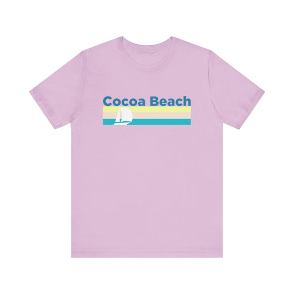 Cocoa Beach, Florida T Shirt - Sailboat Graphic Tee