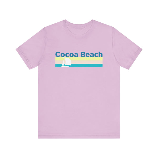 Cocoa Beach, Florida T Shirt - Sailboat Graphic Tee