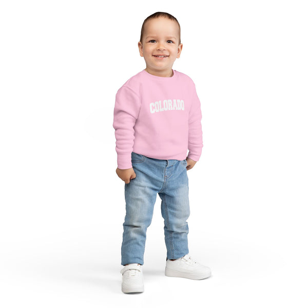 Colorado Toddler Sweatshirt - Colorado Toddler Crewneck Sweatshirt