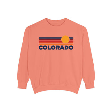 Buy terracotta Colorado Sunset Stripes Sweatshirt | Comfort Colors - 100% Cotton