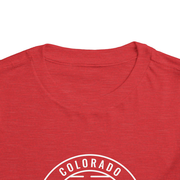 Colorado Toddler T-Shirt - Retro Mountain Unisex Toddler Colorado Shirt