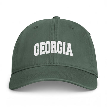 Georgia Washed Baseball Cap - Vintage Coastal Comfort Colors
