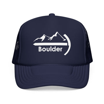Boulder, Colorado Trucker Hat - Foam Boulder Cap