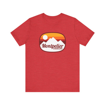 Buy heather-red Montpelier, Vermont T-Shirt - Unisex Montpelier Shirt