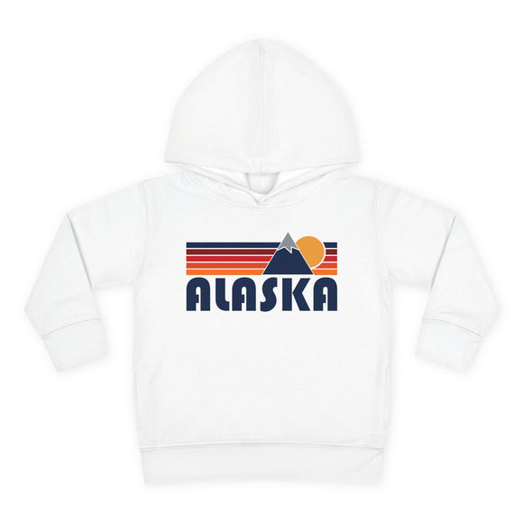 Alaska Toddler Hoodie - Unisex Mountain Pullover Sweatshirt, Kids Hooded Jumper, Alaska Souvenir