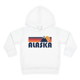 Alaska Toddler Hoodie - Unisex Mountain Pullover Sweatshirt, Kids Hooded Jumper, Alaska Souvenir