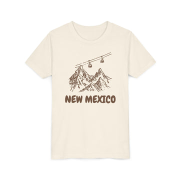 New Mexico Youth T-Shirt — Vintage Gondola Ski Mountain Tee