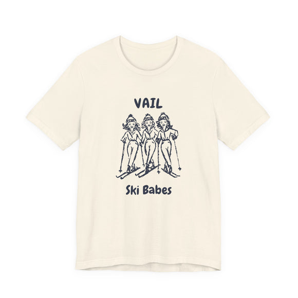 Vail, Colorado Ski Babes T‑Shirt — Retro Skiing Graphic Tee