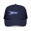 Buffalo, New York Pennant Trucker Hat — Retro Flag Foam Cap-1