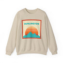 Retro Burlington, Vermont Sweatshirt, Mountain Sun Design, Unisex Crewneck, Gift for Outdoorsy Friends, Vintage Burlington, Vermont Jumper-4