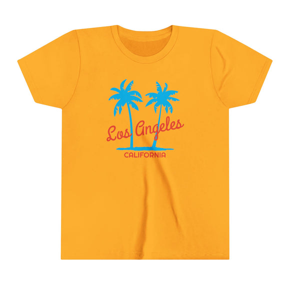 Los Angeles, California Youth Shirt - Retro Palm Tree Los Angeles Kid's T-Shirt
