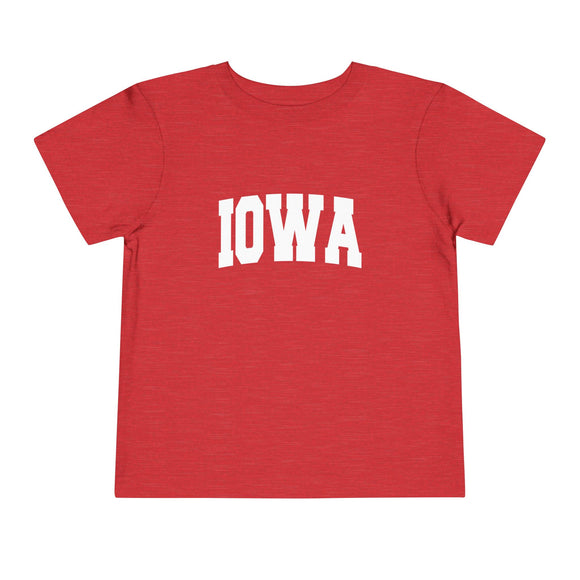 Iowa Toddler Graphic Tee - Kids Iowa Vacation Shirt