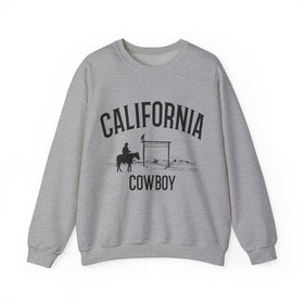 Buy sport-grey California Sweatshirt - Mountain Cowboy Graphic Crewneck