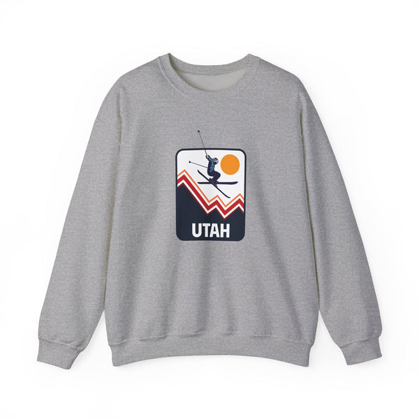 Utah Sweatshirt - Unisex Snow Ski Jump Utah Sweatshirt