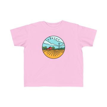 Buy pink Kansas Toddler T-Shirt - Unisex Toddler Kansas Shirt