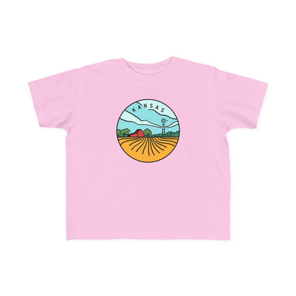 Kansas Toddler T-Shirt - Unisex Toddler Kansas Shirt