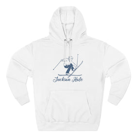 Premium Jackson Hole, Wyoming Vintage Snow Ski Hoodie