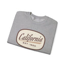 California Sweatshirt - Unisex Retro California Crewneck Sweatshirt-13