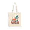 Naples, Florida Cotton Canvas Naples Tote Bag